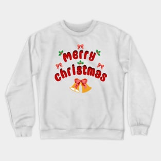 Merry Christmas festive text Crewneck Sweatshirt